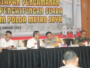 Polda Metro-Pemprov DKI Rakor Bahas Pengamanan Pencoblosan 14 Februari