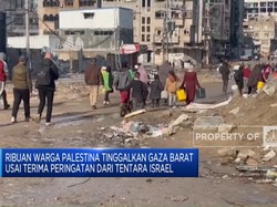 Terima Peringatan Dari Israel, Ribuan Warga Palestina Tinggalkan Gaza