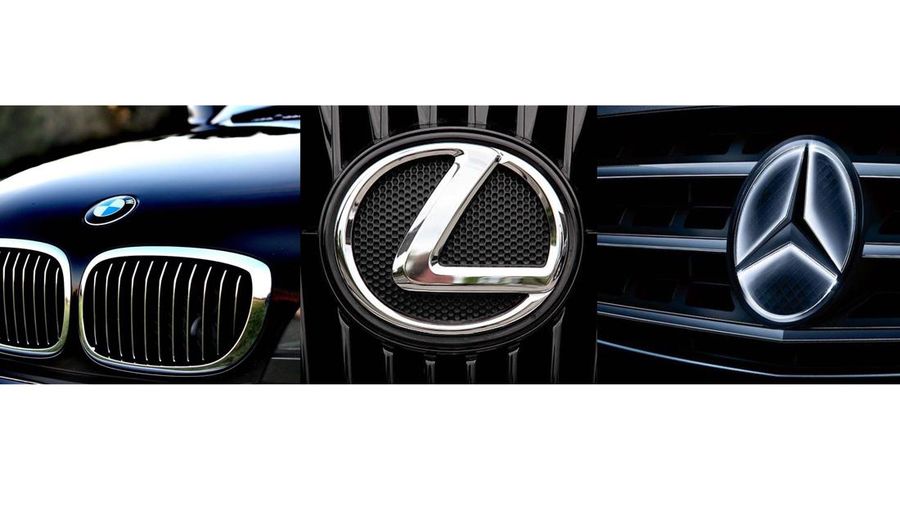 Ilustrasi BMW, Lexus dan Mercy