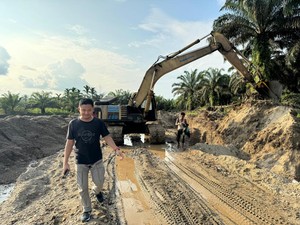 PNS di Rohul Jadi Tersangka usai Jadikan Kebun Sawit Tambang Pasir-Batu Ilegal