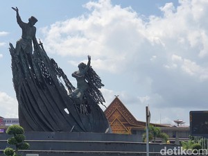 Maling Tembaga Tugu Zapin di Pekanbaru Ditangkap Tapi Dipulangkan