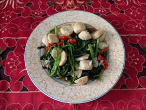 Resep Tumis Kangkung Bakso Ikan