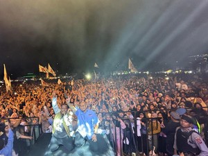 Setengah Penduduk Sawahlunto Ngumpul di Konser Indonesia Maju Prabowo-Gibran