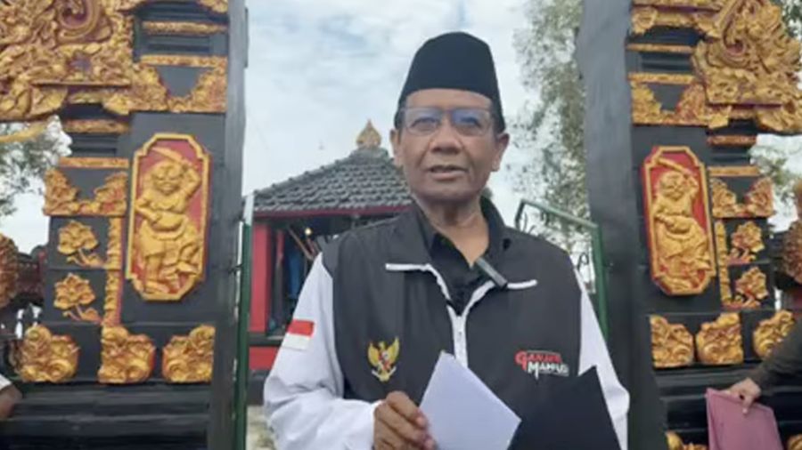 Calon Wakil Presiden nomor urut 3, Mahfud Md saat berada di Lampung Tengah, Rabu (31/1/2024). (Tangkapan layar Youtube Mahfud MD Official)