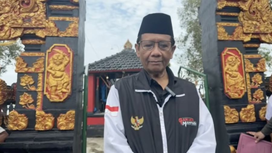 Calon Wakil Presiden nomor urut 3, Mahfud Md saat berada di Lampung Tengah, Rabu (31/1/2024). (Tangkapan layar Youtube Mahfud MD Official)
