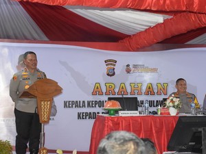 Kapolda Sulteng Cek Kesiapan Personel di Morut-Morowali Jelang Pemilu 2024