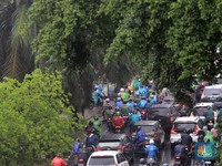 Penampakan Jakarta Diguyur Hujan, Macet Parah!