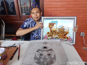 Kegundahan Seniman Lukis Kaca Cirebon yang Kehilangan Pasar