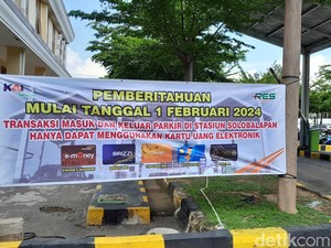 Parkir Nontunai di Stasiun Balapan Diterapkan, Motor Masih Dapat Kelonggaran