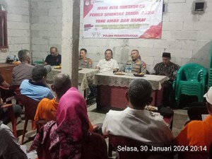 Kapolsek Pesanggrahan Ajak Warga Guyub Rukun Jelang Pencoblosan