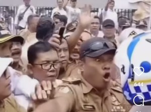 Viral Dirlantas Polda Metro Dikepung Massa Demo Apdesi, Ini Faktanya