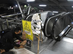 Perbaikan Eskalator Stasiun Bekasi Ditarget Kelar Bulan Ini