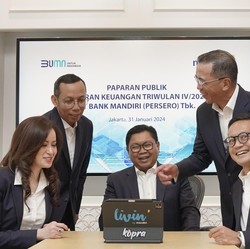 Terus Melaju! Bank Mandiri Gapai Laba Bersih Rp 55,1 T di 2023
