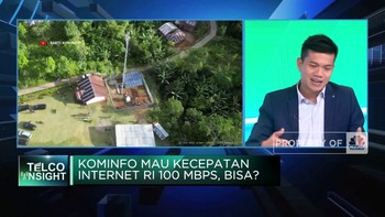 Video: Target Kecepatan Internet RI 100 Mbps, Pemerintah Punya PR Ini