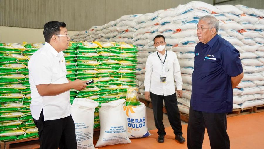 Kepala Bapanas Arief Prasetyo Adi dan Direktur Utama Perum Bulog Bayu Krisnamurthi, (Dok. Bapanas)