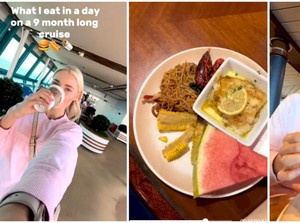 Wanita Ini Pamer Menu Makan di Kapal Pesiar Selama 9 Bulan