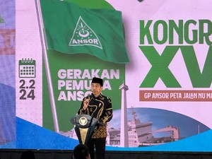 Pesan Jokowi ke GP Ansor: Kita Harus Perjuangkan Kemerdekaan Palestina