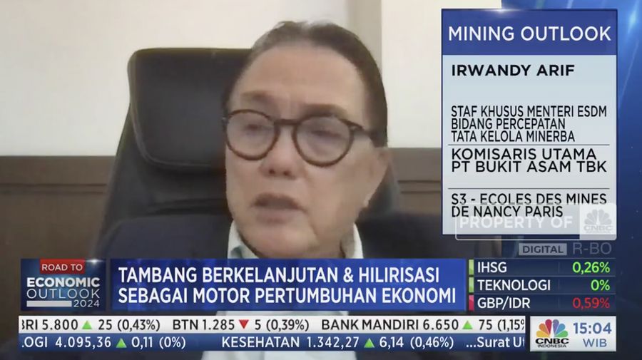 Staff Khusus ESDM, Irwandy Arif dalam Road To Economic Outlook. (Tangkapan Layar ²©²ÊÍøÕ¾ TV)