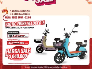 Cuma di Transmart Full Day Sale! Sepeda Listrik Diskon Rp 2,8 Juta