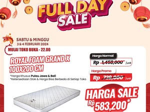 Hanya di Transmart Full Day Sale! Kasur Empuk Ini Cuma Rp 500 Ribuan