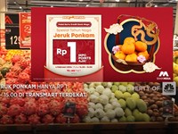 Besok Beli Jeruk Imlek Cuma Rp 1 di Transmart, Cek Lokasinya!