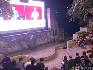 Nobar Debat Capres Kelima, GMNI Bali Sebut Jokowi Bawa Demokrasi ke Titik Nol
