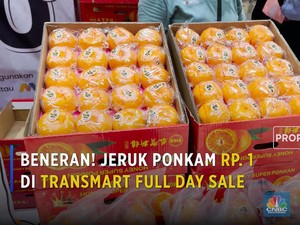 Beneran! Jeruk Ponkam Rp 1 di Transmart Full Day Sale
