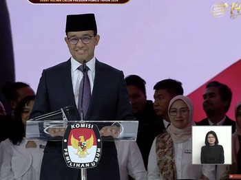Bahasa Isyarat Anies Viral di Medsos, Ini Artinya
