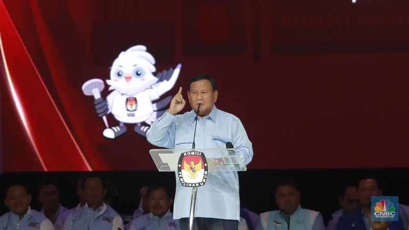 Suasana debat Capres di JCC. (CNBC Indonesia/Muhammad Sabki)