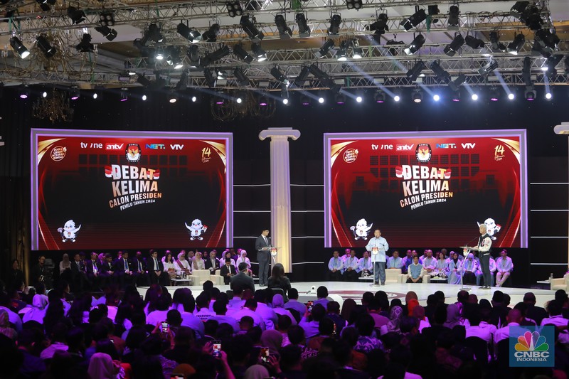 Suasana debat Capres di JCC. (CNBC Indonesia/Muhammad Sabki) Suasana debat Capres di JCC. (CNBC Indonesia/Muhammad Sabki)