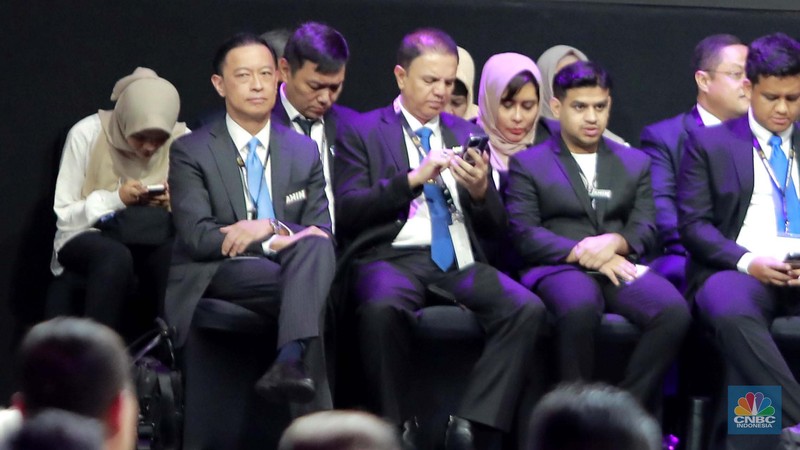 Capres nomor urut 1 Anies Baswedan saat meyampaikan pemaparan di debat Capres kelima. (CNBC Indonesia/Muhammad Sabki)