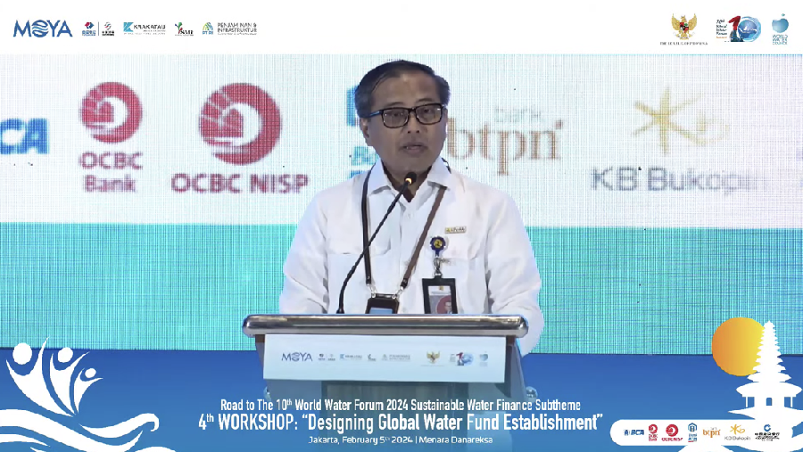 Sekretaris Jenderal (Sekjen) Kementerian PUPR Mohammad Zainal Fatah dalam Road to The 10th World Water Forum2024 Sustainable Water Finance Subtheme, 4th Workshop on