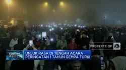 Video: Warga Turki Unjuk Rasa Saat Peringatan 1 Tahun Gempa