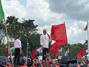 Rekayasa Lalin-Kantung Parkir saat Kampanye Ganjar-Mahfud di Solo