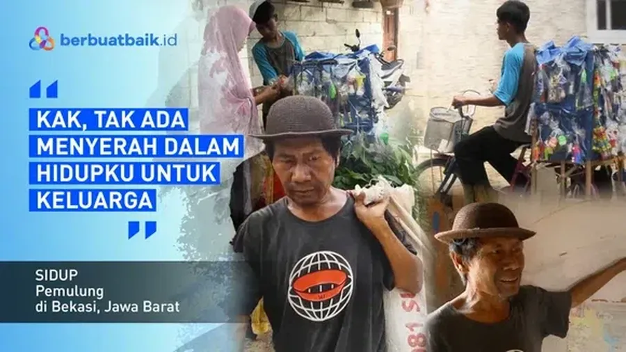 Hidup redup Sidup, pemulung yang dijangkiti Kusta bertahan demi keluarga. (Dok. berbuatbaik.id)