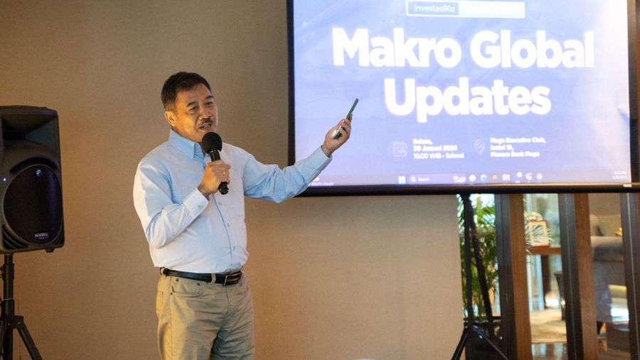InvestasiKu menyelenggarakan Market Outlook untuk Perkumpulan Dana Pensiun Kristen Indonesia (BKS) dan Yayasan, diadakan offline di Mega Executive Club, Menara Bank Mega, dan secara online melalui Zoom pada akhir Januari. Tujuannya adalah memberikan gambaran pasar global dan lokal untuk membantu pengurus dapen dalam pengambilan keputusan investasi. (Dok. InvestasiKu)