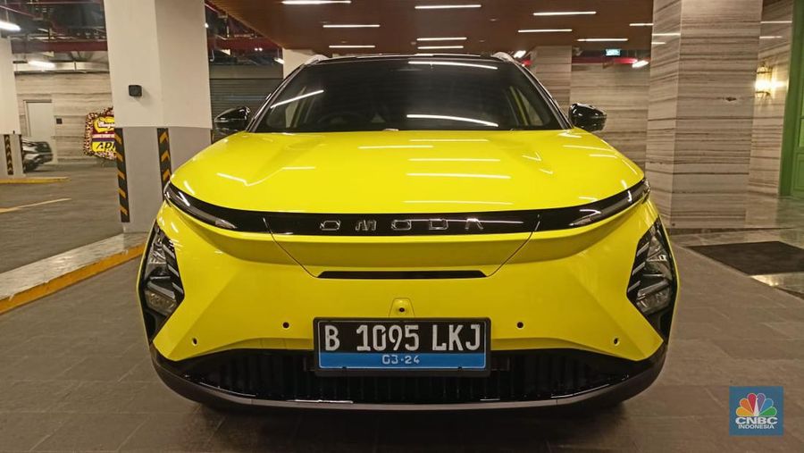 Peluncuran Chery Omoda E5 di Jakarta, Senin (5/2/2024). (CNBC Indonesia/Ferry Sandi)