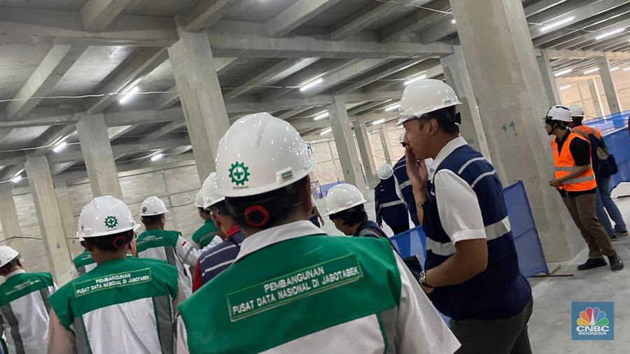 Site Visit Pusat Data Negara. (CNBC Indonesia/Novina Putri Bestari)
