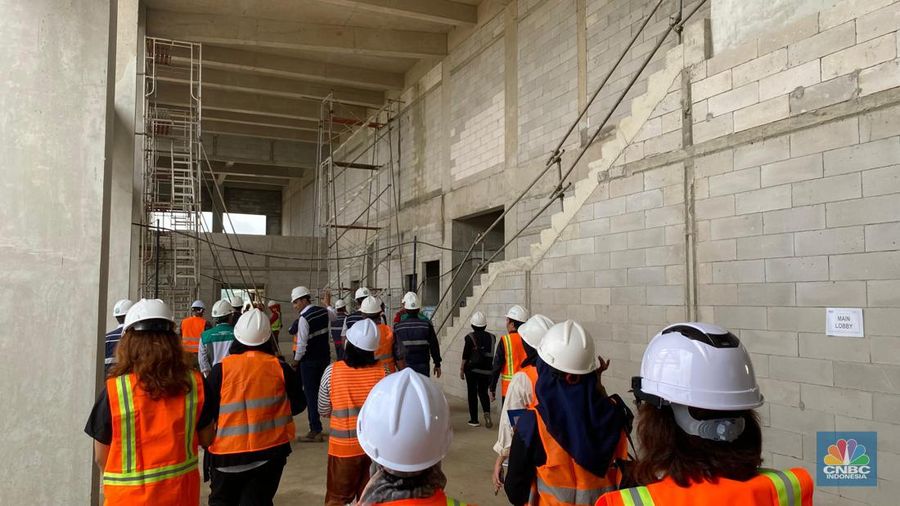 Site Visit Pusat Data Negara. (CNBC Indonesia/Novina Putri Bestari)