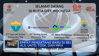 Video: Hari Ini, 4 Emiten Baru Kompak Listing Di BEI