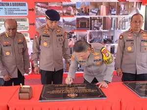 Kapolda Sulteng Resmikan 5 Proyek Infrastruktur Polri Rp 21 M