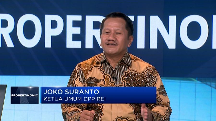 Ketua Umum DPP REI, Joko Suranto dalam Propertinomic di CNBC Indonesia pada Rabu, (7/2/2024). (CNBC Indonesia TV)