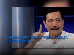 Ganjar Sebut 3 Jenderal "Mencla-Mencle", Luhut Buka Suara