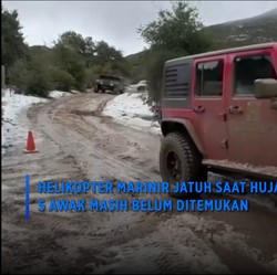 Helikopter Marinir Jatuh saat Hujan Lebat, 5 Masih Belum Ditemukan