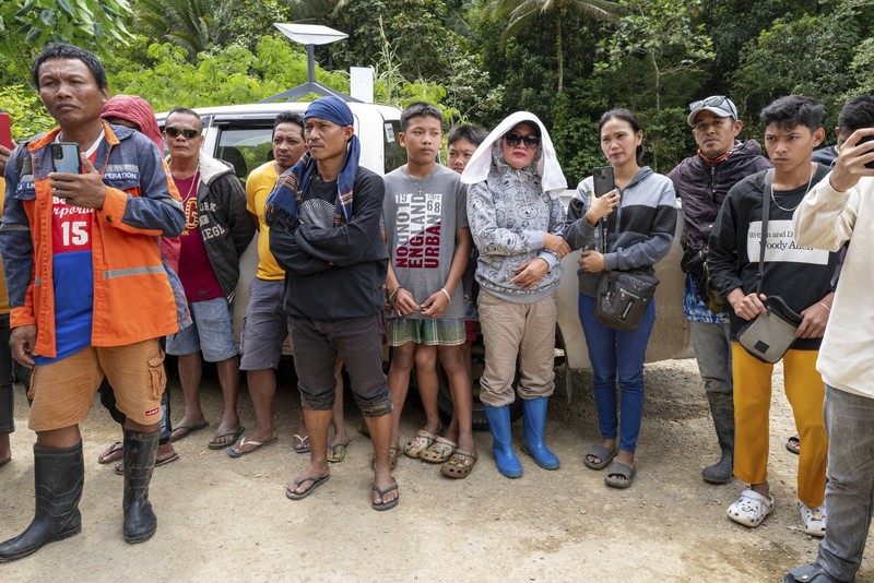 Foto udara menujukkan setelah tanah longsor di pulau Mindanao, di desa Maco, provinsi Davao de Oro, Filipina. (via REUTERS/Eastern Mindanao Command, Armed)