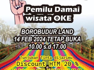 Borobudur Land Magelang Beri Diskon Khusus di Hari Pencoblosan