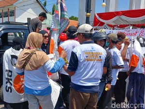 Jelang Kampanye Akbar, Pendukung AMIN Mulai Berdatangan ke Pasuruan