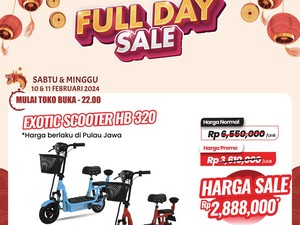 Sepeda Listrik di Transmart Full Day Diskon!
