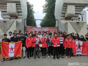 GMNI Jatim Gelar Aksi Serukan Pemilu Damai Tanpa Provokasi