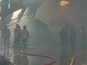 Pabrik Pembuatan Tempat Telur di Sidoarjo Terbakar, Atap Sampai Ambruk
